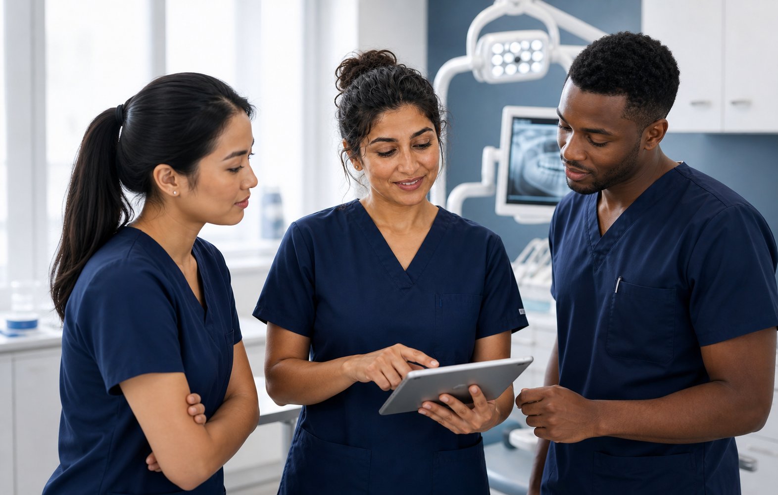 A course session for a dental team